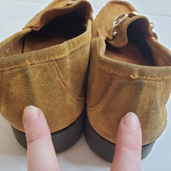 Donald Pliner Mens Lelio Bit Loafers Size 11 Brown Leather Slip On Almond Toe - Picture 11 of 13